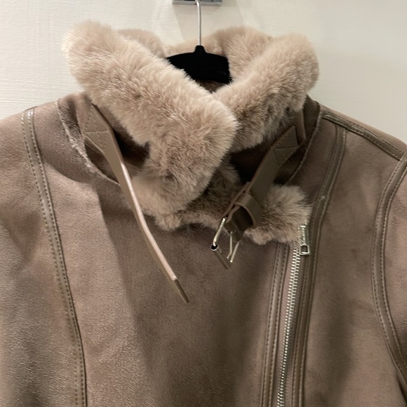 Faux Suede Biker Jacket - Picture 11 of 12